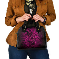 Aotearoa Maori Hei Tiki Shoulder Handbag Mawhero Kowhaiwhai Puhoro Motif LT9 - Polynesian Pride