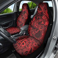 Aotearoa Maori Hei Tiki Car Seat Cover Whero Kowhaiwhai Puhoro Motif LT9 - Polynesian Pride