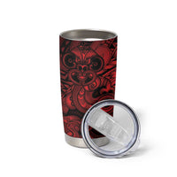 Aotearoa Maori Hei Tiki Tumbler Cup Whero Kowhaiwhai Puhoro Motif LT9 - Polynesian Pride