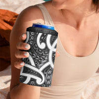 Aotearoa Maori Kowhaiwhai 4 in 1 Can Cooler Tumbler Kiwikiwi Puhoro and Patiki LT9 - Polynesian Pride