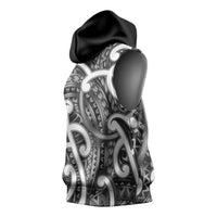 Aotearoa Maori Kowhaiwhai Sleeveless Hoodie Kiwikiwi Puhoro and Patiki LT9 - Polynesian Pride