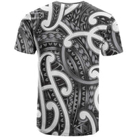 Aotearoa Maori Kowhaiwhai T Shirt Kiwikiwi Puhoro and Patiki