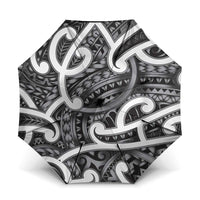 Aotearoa Maori Kowhaiwhai Umbrella Kiwikiwi Puhoro and Patiki