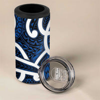 Aotearoa Maori Kowhaiwhai 4 in 1 Can Cooler Tumbler Kikorangi Puhoro and Patiki LT9 - Polynesian Pride