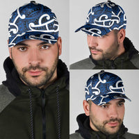Aotearoa Maori Kowhaiwhai Classic Cap Kikorangi Puhoro and Patiki