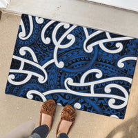 Aotearoa Maori Kowhaiwhai Rubber Doormat Kikorangi Puhoro and Patiki