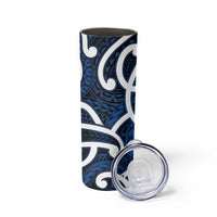 Aotearoa Maori Kowhaiwhai Skinny Tumbler Kikorangi Puhoro and Patiki LT9 - Polynesian Pride