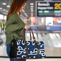 Aotearoa Maori Kowhaiwhai Travel Bag Kikorangi Puhoro and Patiki LT9 - Polynesian Pride