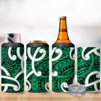 Aotearoa Maori Kowhaiwhai 4 in 1 Can Cooler Tumbler Kakariki Puhoro and Patiki LT9 - Polynesian Pride