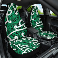 Aotearoa Maori Kowhaiwhai Car Seat Cover Kakariki Puhoro and Patiki LT9 One Size Green - Polynesian Pride