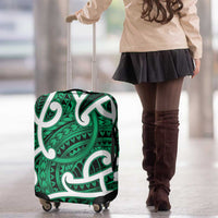 Aotearoa Maori Kowhaiwhai Luggage Cover Kakariki Puhoro and Patiki LT9 - Polynesian Pride
