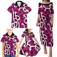 Aotearoa Maori Kowhaiwhai Family Matching Puletasi and Hawaiian Shirt Mawhero Puhoro and Patiki LT9 - Polynesian Pride