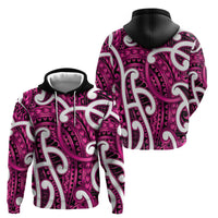 Aotearoa Maori Kowhaiwhai Hoodie Mawhero Puhoro and Patiki LT9 - Polynesian Pride