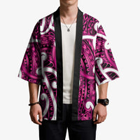 Aotearoa Maori Kowhaiwhai Kimono Mawhero Puhoro and Patiki
