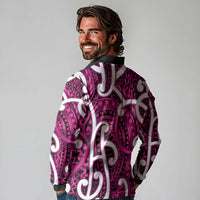 Aotearoa Maori Kowhaiwhai Long Sleeve Polo Shirt Mawhero Puhoro and Patiki LT9 - Polynesian Pride