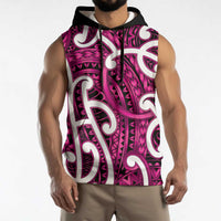 Aotearoa Maori Kowhaiwhai Sleeveless Hoodie Mawhero Puhoro and Patiki LT9 - Polynesian Pride