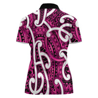 Aotearoa Maori Kowhaiwhai Women Polo Shirt Mawhero Puhoro and Patiki LT9 - Polynesian Pride