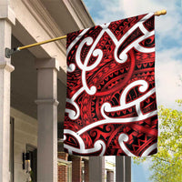 Aotearoa Maori Kowhaiwhai Garden Flag Whero Puhoro and Patiki