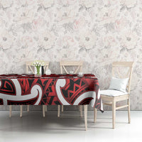 Aotearoa Maori Kowhaiwhai Tablecloth Whero Puhoro and Patiki