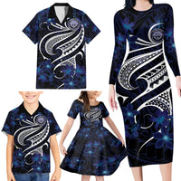 Micronesia Constitution Day Family Matching Long Sleeve Bodycon Dress and Hawaiian Shirt Since 1979 with Polynesian Hibiscus Pattern LT9 - Polynesian Pride