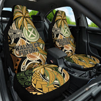 Wallis and Futuna Victory Day Car Seat Cover Since 1945 with Polynesian Platinum Floral Tribal LT9 One Size Red - Polynesian Pride
