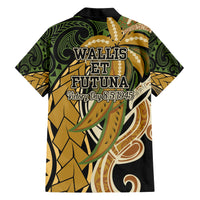 Wallis and Futuna Victory Day Family Matching Short Sleeve Bodycon Dress and Hawaiian Shirt Since 1945 with Polynesian Platinum Floral Tribal LT9 - Polynesian Pride
