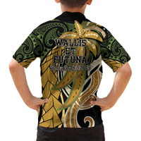 Wallis and Futuna Victory Day Hawaiian Shirt Since 1945 with Polynesian Platinum Floral Tribal LT9 - Polynesian Pride
