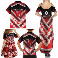 Personalised Wallis et Futuna Family Matching Summer Maxi Dress and Hawaiian Shirt Hibiscus and Polynesian Tribal Tattoos LT9 - Polynesian Pride