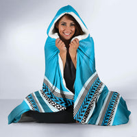 Custom Fiji Rugby Hooded Blanket Fijian Warrior With Polynesian Tribal Tattoos LT9 - Polynesian Pride