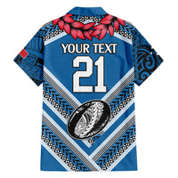 Custom Manuma Samoa Rugby Family Matching Short Sleeve Bodycon Dress and Hawaiian Shirt Ula fala Samoan Siva Tau Tribal LT9 - Polynesian Pride
