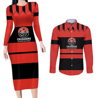 New Zealand Rugby Pacific Custom Couples Matching Long Sleeve Bodycon Dress and Long Sleeve Button Shirt Whatumoana Classic Retro 2025