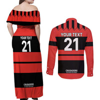 New Zealand Rugby Pacific Custom Couples Matching Off Shoulder Maxi Dress and Long Sleeve Button Shirt Whatumoana Classic Retro 2025