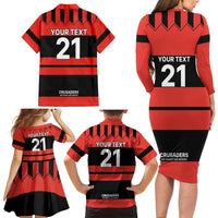 New Zealand Rugby Pacific Custom Family Matching Long Sleeve Bodycon Dress and Hawaiian Shirt Whatumoana Classic Retro 2025