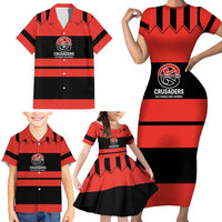 New Zealand Rugby Pacific Custom Family Matching Short Sleeve Bodycon Dress and Hawaiian Shirt Whatumoana Classic Retro 2025