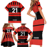 New Zealand Rugby Pacific Custom Family Matching Short Sleeve Bodycon Dress and Hawaiian Shirt Whatumoana Classic Retro 2025