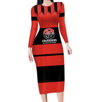 New Zealand Rugby Pacific Custom Long Sleeve Bodycon Dress Whatumoana Classic Retro 2025