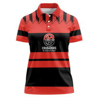 New Zealand Rugby Pacific Custom Women Polo Shirt Whatumoana Classic Retro 2025 LT9 Female Red - Polynesian Pride