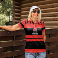 New Zealand Rugby Pacific Custom Women Polo Shirt Whatumoana Classic Retro 2025 LT9 - Polynesian Pride