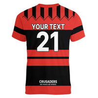 New Zealand Rugby Pacific Custom Women V-Neck T-Shirt Whatumoana Classic Retro 2025 LT9 - Polynesian Pride