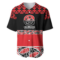 New Zealand Rugby Pacific Custom Baseball Jersey Whatumoana Maori Kowhaiwhai Pattern