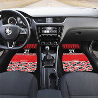New Zealand Rugby Pacific Custom Car Mats Whatumoana Maori Kowhaiwhai Pattern