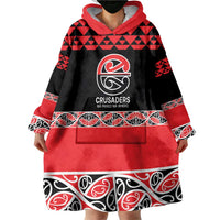 New Zealand Rugby Pacific Custom Wearable Blanket Hoodie Whatumoana Maori Kowhaiwhai Pattern LT9 - Polynesian Pride