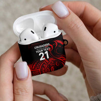 New Zealand Rugby Pacific Custom AirPods Case Whatumoana Maori Tribal Tattoo LT9 - Polynesian Pride