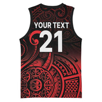 New Zealand Rugby Pacific Custom Basketball Jersey Whatumoana Maori Tribal Tattoo LT9 - Polynesian Pride