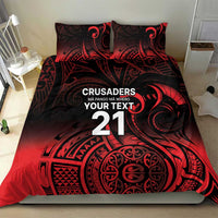 New Zealand Rugby Pacific Custom Bedding Set Whatumoana Maori Tribal Tattoo