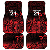 New Zealand Rugby Pacific Custom Car Mats Whatumoana Maori Tribal Tattoo