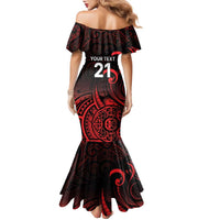 New Zealand Rugby Pacific Custom Family Matching Mermaid Dress and Hawaiian Shirt Whatumoana Maori Tribal Tattoo LT9 - Polynesian Pride