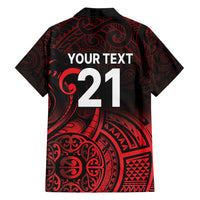 New Zealand Rugby Pacific Custom Family Matching Tank Maxi Dress and Hawaiian Shirt Whatumoana Maori Tribal Tattoo