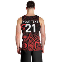 New Zealand Rugby Pacific Custom Men Tank Top Whatumoana Maori Tribal Tattoo LT9 - Polynesian Pride