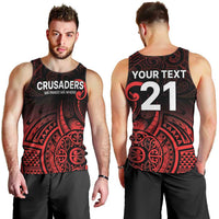 New Zealand Rugby Pacific Custom Men Tank Top Whatumoana Maori Tribal Tattoo LT9 - Polynesian Pride